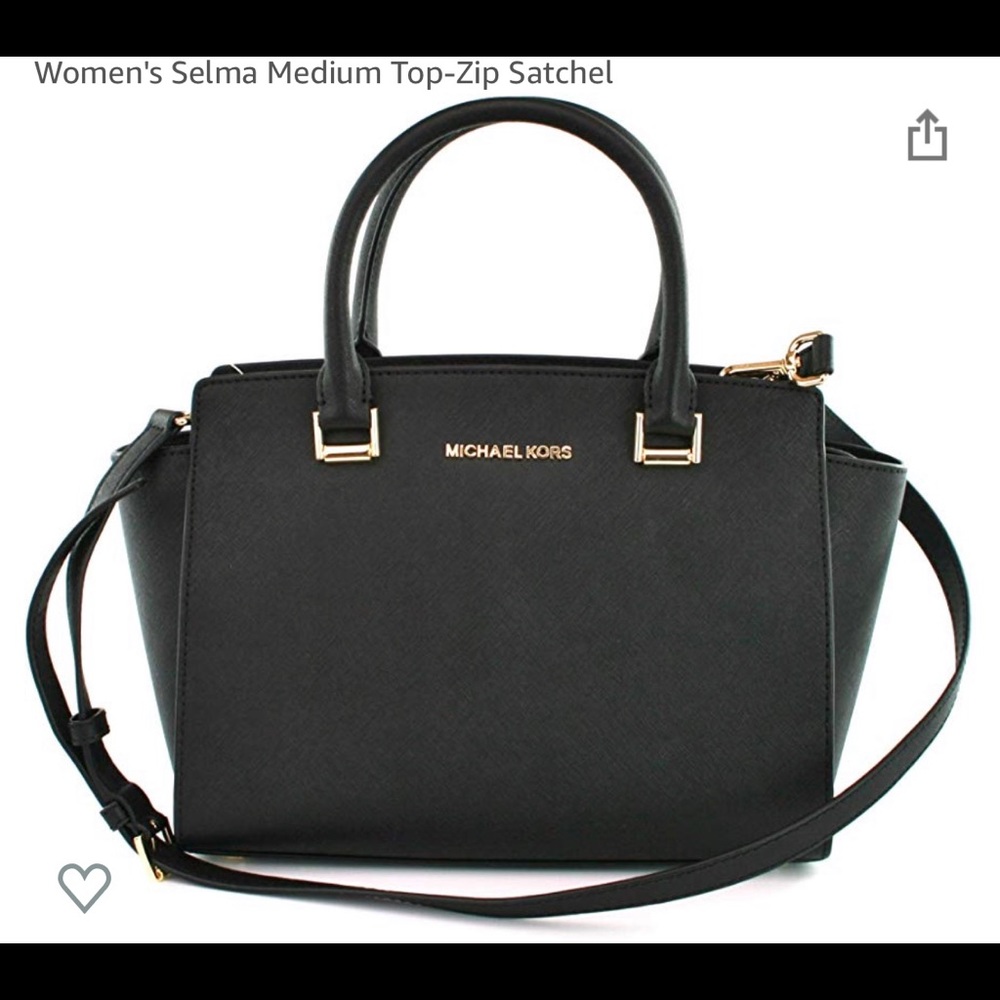 Women’s black Michael Kors bag.